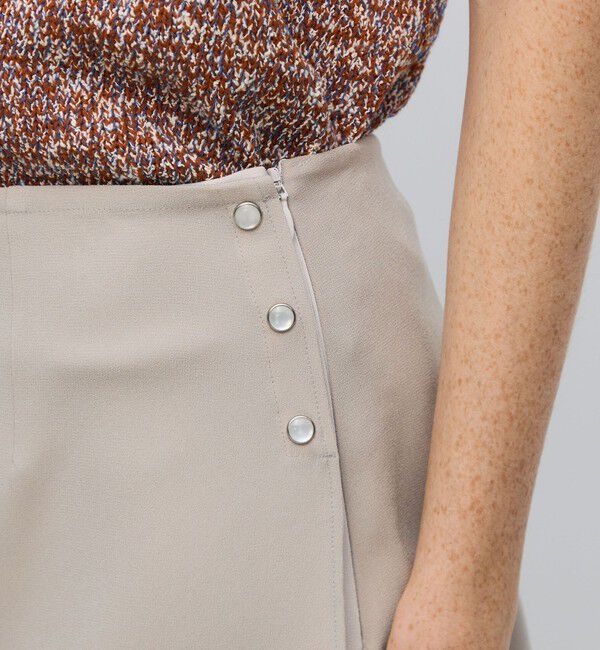 BACCA「ジョーゼットサテン スカートパンツ」|スラックス|