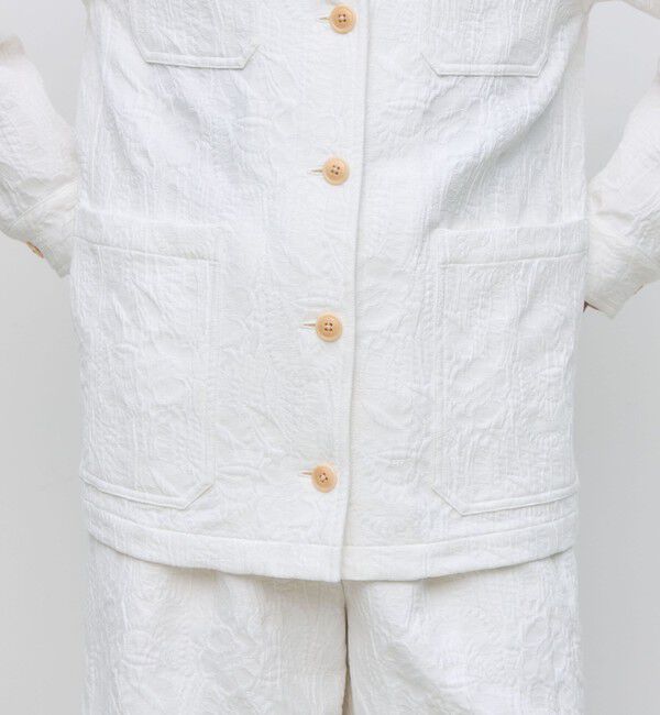 BACCA「コットンリネンジャガード サファリジャケット」|その他|