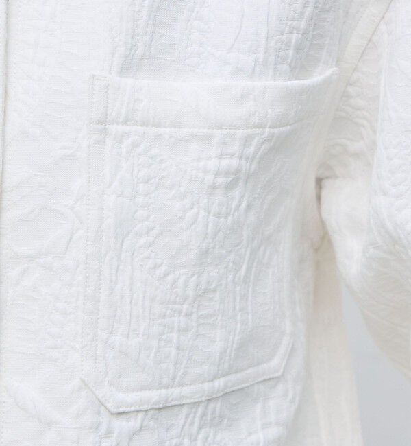 BACCA「コットンリネンジャガード サファリジャケット」|その他|