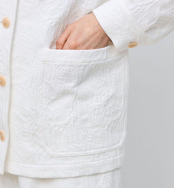 BACCA「コットンリネンジャガード サファリジャケット」|その他|