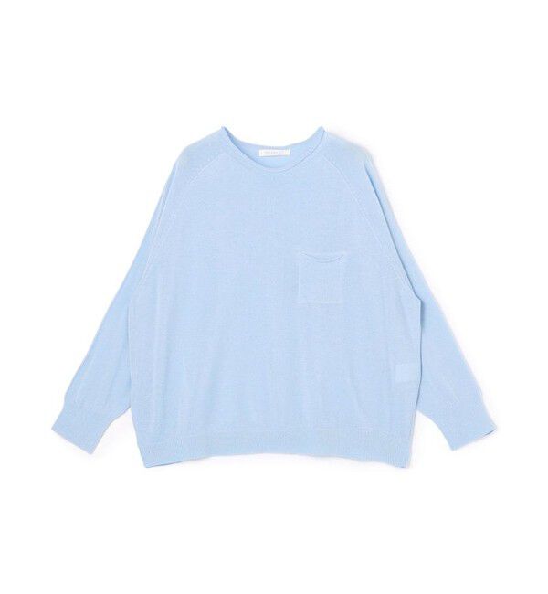 GALERIE VIE「ガーゼコットン クルーネックプルオーバー」|ニット・セーター|63 ライトブルー