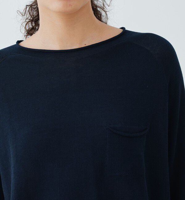 GALERIE VIE「ガーゼコットン クルーネックプルオーバー」|ニット・セーター|