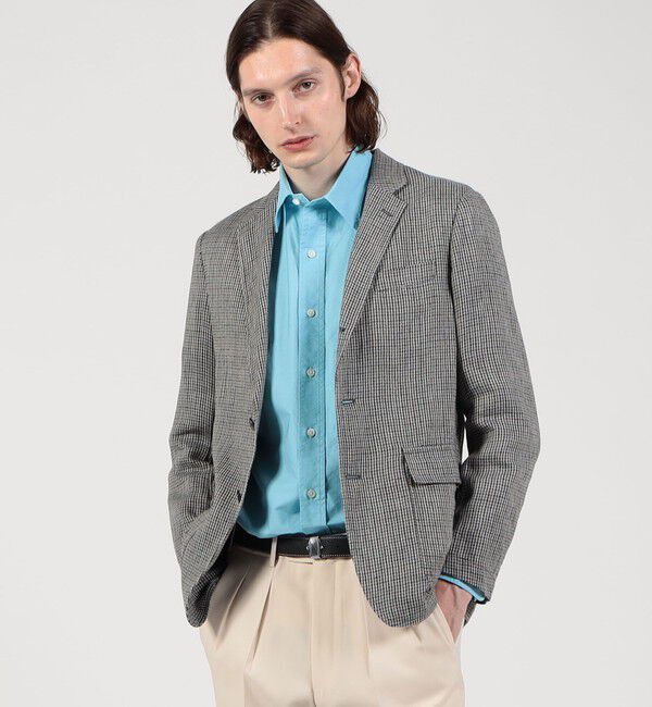 TOMORROWLAND MENS「アイリッシュリネン シングルブレステッド 3Bジャケット」|テーラードジャケット|