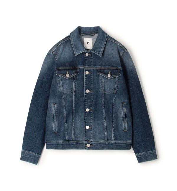 TOMORROWLAND MENS「【別注】PT TORINO ストレッチデニム トラッカージャケット」|ブルゾン・スタジャン|65 ブルー