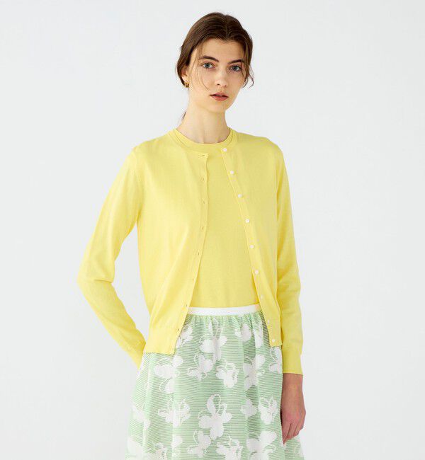 Ballsey「ハイゲージコットン クルーネックカーディガン」|カーディガン|