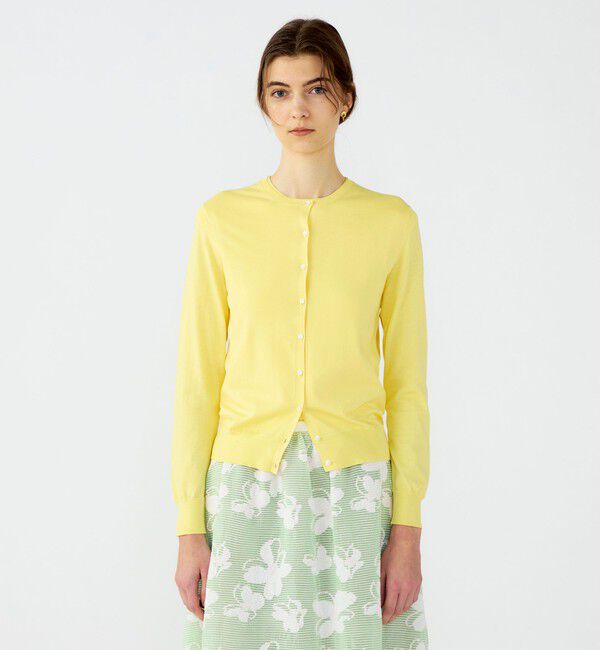 Ballsey「ハイゲージコットン クルーネックカーディガン」|カーディガン|