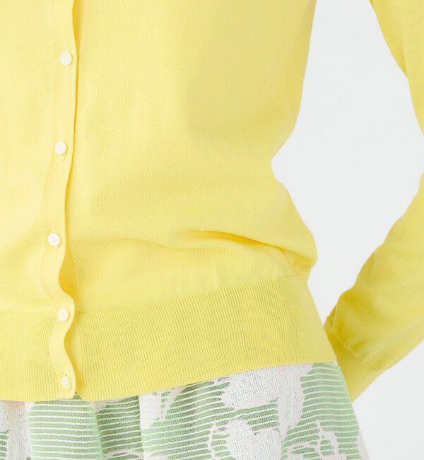 Ballsey「ハイゲージコットン クルーネックカーディガン」|カーディガン|