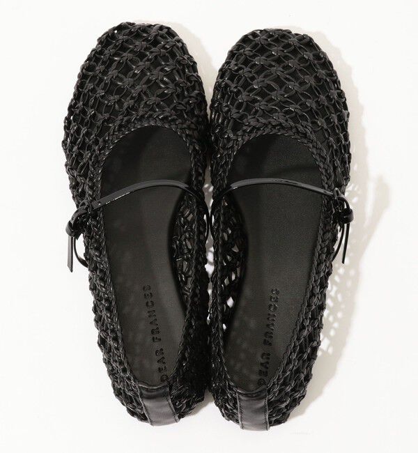 TOMORROWLAND GOODS「DEAR FRANCES バラ　メッシュフラットシューズ」|バレエシューズ|