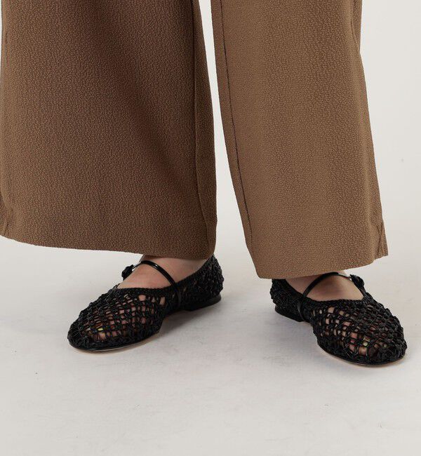 TOMORROWLAND GOODS「DEAR FRANCES バラ　メッシュフラットシューズ」|バレエシューズ|