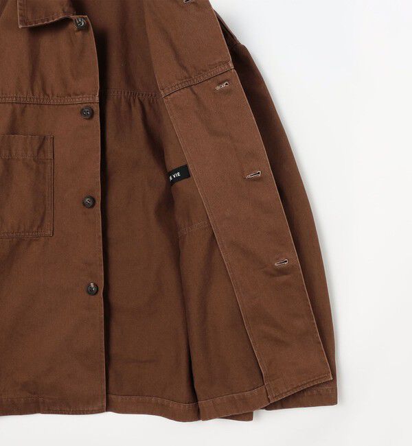 GALERIE VIE「サンフェードデニム ツーポケットブルゾン」|ブルゾン・スタジャン|