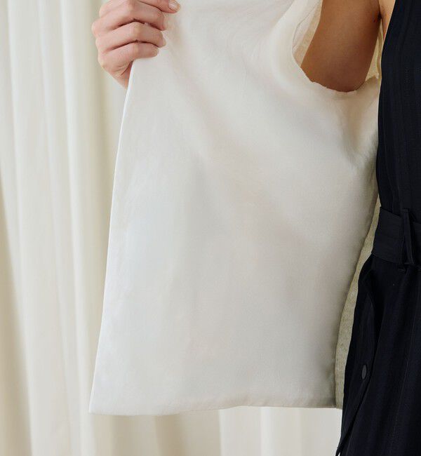 DES PRES「ファブリックコンビ Vカラージャケット」|ノーカラージャケット|