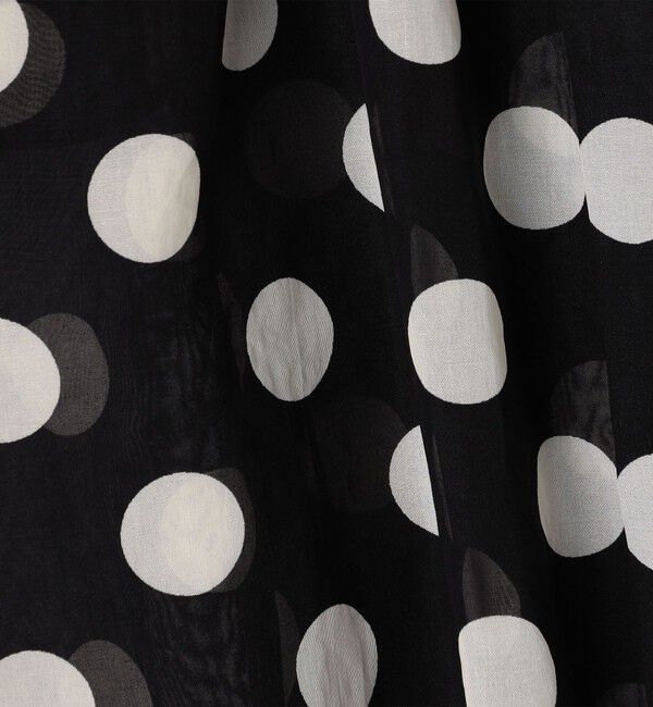 TOMORROWLAND collection「コインドットプリント フレアーベルスリーブブラウス」|シャツ・ブラウス|