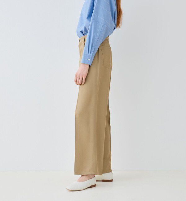 GALERIE VIE「シルキートリコチン ストレートパンツ」|その他|