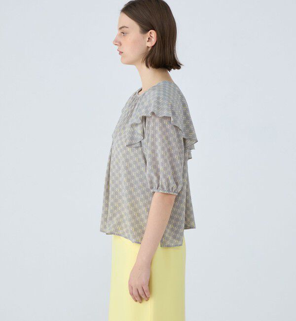 Ballsey「BBタイポグラフィプリント フロンタブルブラウス」|シャツ・ブラウス|