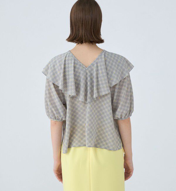 Ballsey「BBタイポグラフィプリント フロンタブルブラウス」|シャツ・ブラウス|