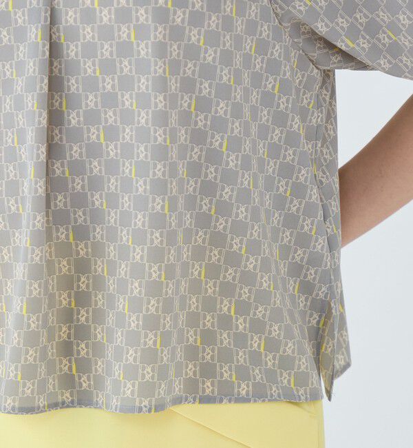 Ballsey「BBタイポグラフィプリント フロンタブルブラウス」|シャツ・ブラウス|