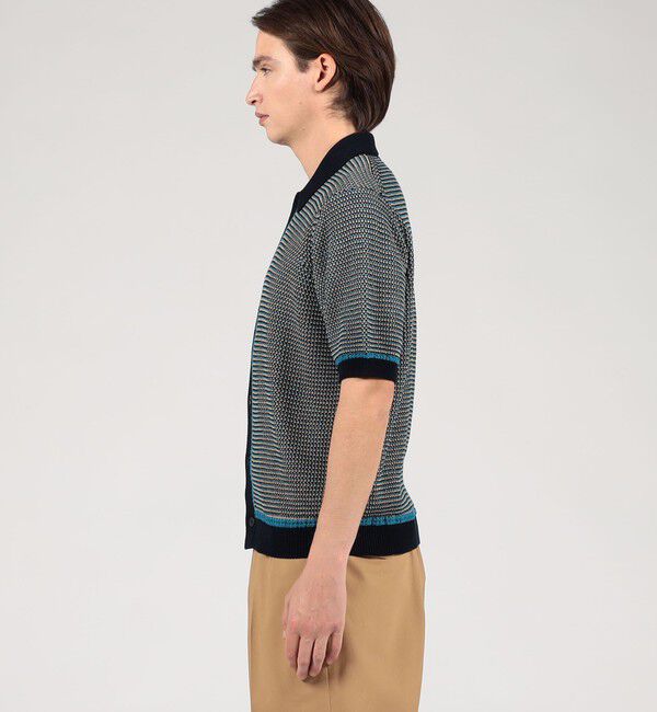 TOMORROWLAND MENS「TOMORROWLAND Tricot マーセライズコットン ハーフスリーブニット」|ニット・セーター|