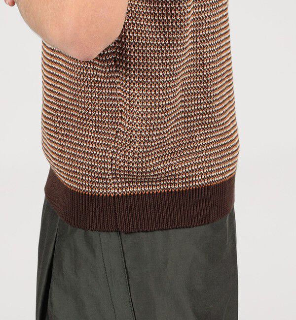 TOMORROWLAND MENS「TOMORROWLAND Tricot マーセライズコットン ハーフスリーブ プルオーバーニット」|ニット・セーター|