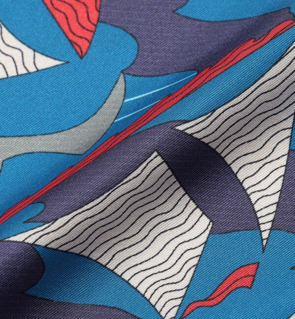 TOMORROWLAND GOODS「LE LYS シルクプリントスカーフ」|バンダナ・スカーフ|