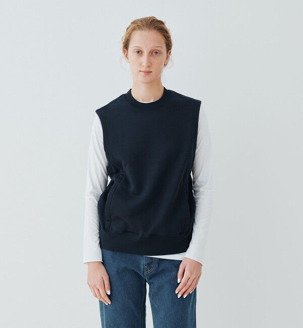 GALERIE VIE「スビンウラケ クルーネックベスト」|スウェット・ジャージ|