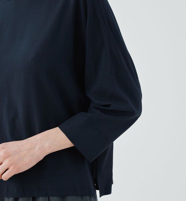 GALERIE VIE「ウォッシャブルレーヨン ボートネックプルオーバー」|シャツ・ブラウス|