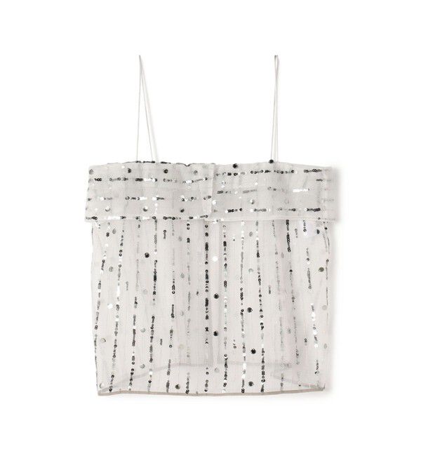 Ballsey「ドロップスパングルエンブロイダリー キャミソールブラウス」|その他|81 ホワイト系