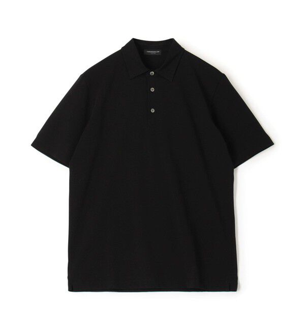 TOMORROWLAND MENS「スビンコットン ジャージーポロシャツ」|ポロシャツ|19 ブラック