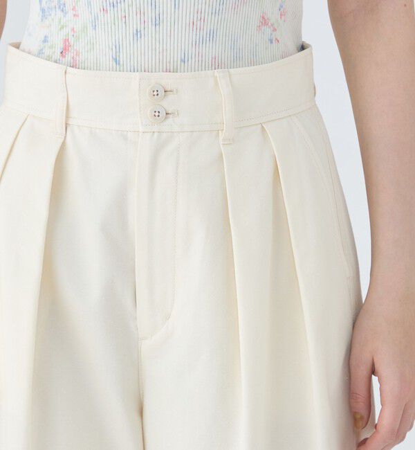 MACPHEE「シルクネップウェザー タックワイドパンツ」|その他|