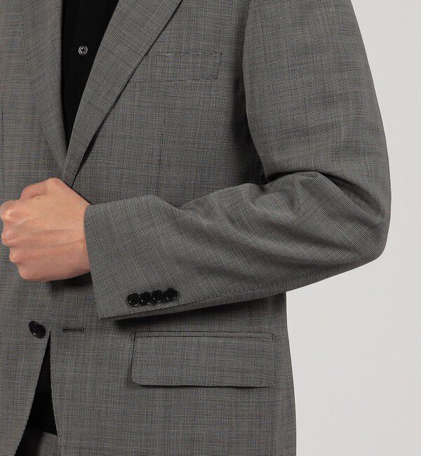 TOMORROWLAND MENS「Super120'sウールポリエステル シングルブレステッド2Bジャケット」|テーラードジャケット|