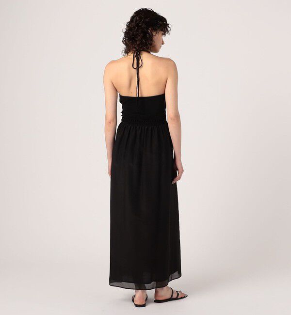 DES PRES「コットンシルクローンレースコンビ ホルターネックワンピース」|ワンピース|