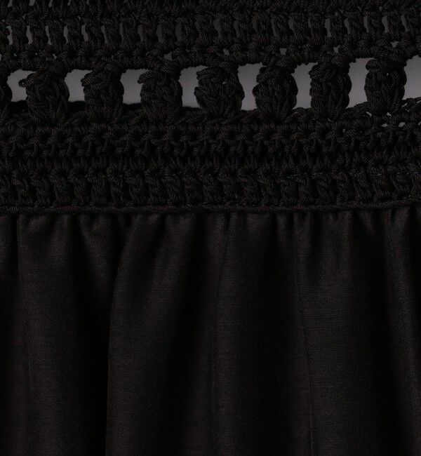 DES PRES「コットンシルクローンレースコンビ ホルターネックワンピース」|ワンピース|