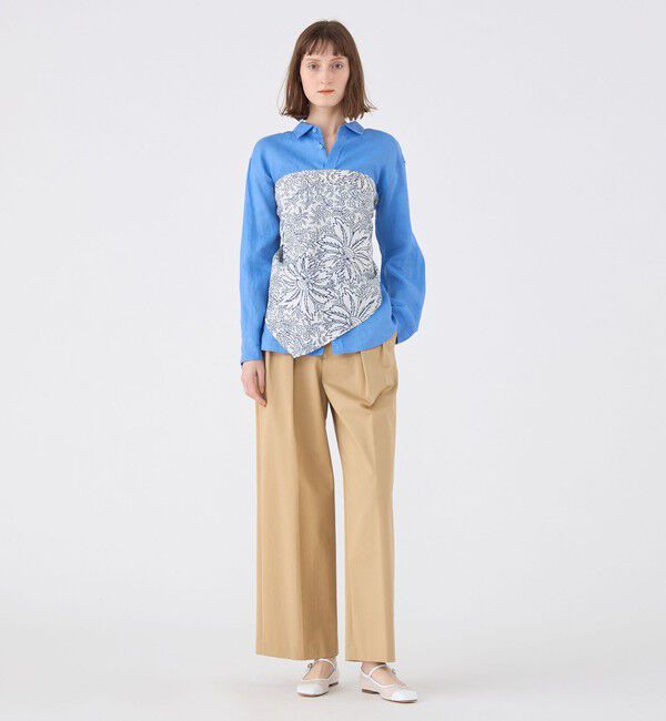 SOULEIADO「SOULEIADO リネンプリント バブーシュカ」|ストール|