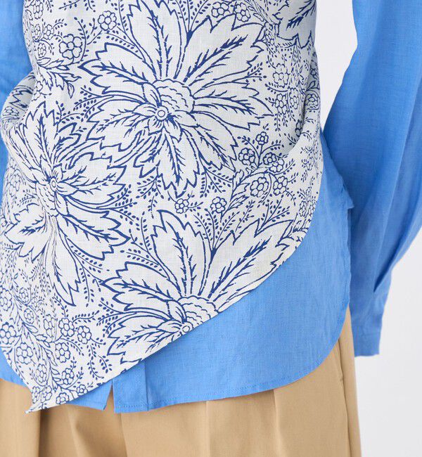 SOULEIADO「SOULEIADO リネンプリント バブーシュカ」|ストール|