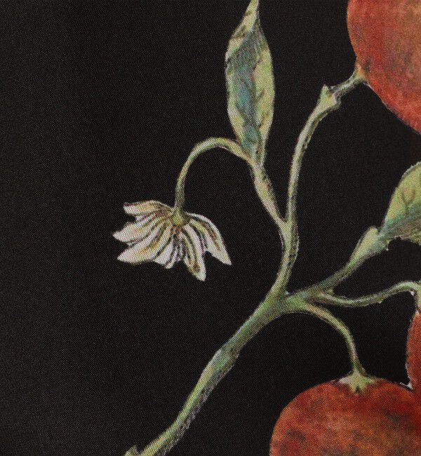 CABaN「シルク Green Showerプリント フレアスカート」|スカート|