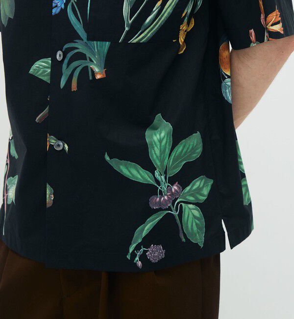 CABaN「CABaN コットン Green Showerプリント ハーフスリーブシャツ」|シャツ・ブラウス|