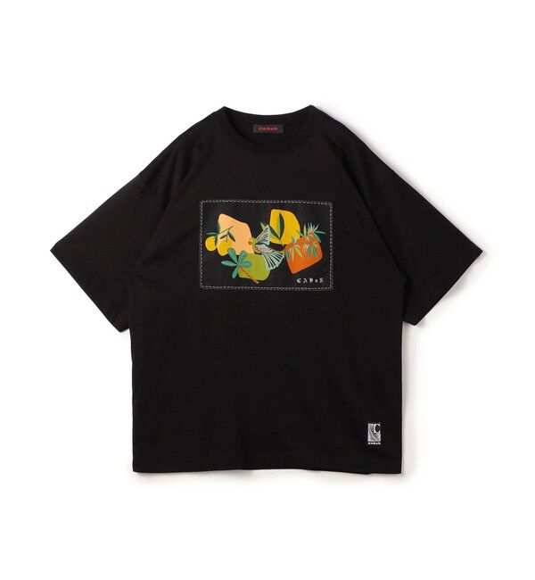 CABaN「CABaN スビンコットン BIRDプリントTシャツ」|Tシャツ・カットソー|18 ブラック系