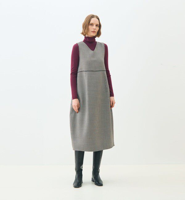 TOMORROWLAND collection「ガンクラブトゥースリバー 4-wayコクーンワンピース」|ワンピース|