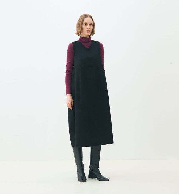 TOMORROWLAND collection「ガンクラブトゥースリバー 4-wayコクーンワンピース」|ワンピース|