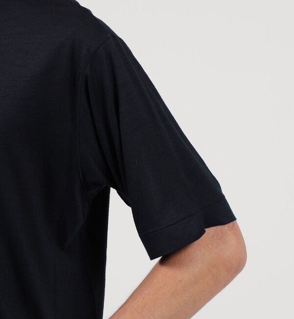 TOMORROWLAND MENS「ウールジャージー モックネック ハーフスリーブカットソー」|Tシャツ・カットソー|