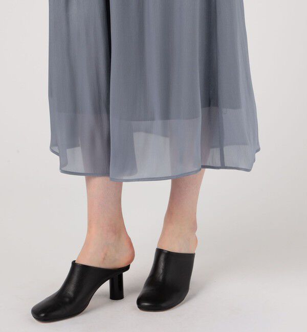 Ballsey「スパークルサテン ギャザースカート」|フレア|