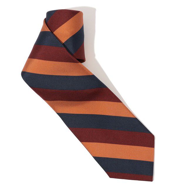 TOMORROWLAND GOODS「ERRICO FORMICOLA シルクプリント レジメンタルストライプ ネクタイ」|ネクタイ・蝶ネクタイ|