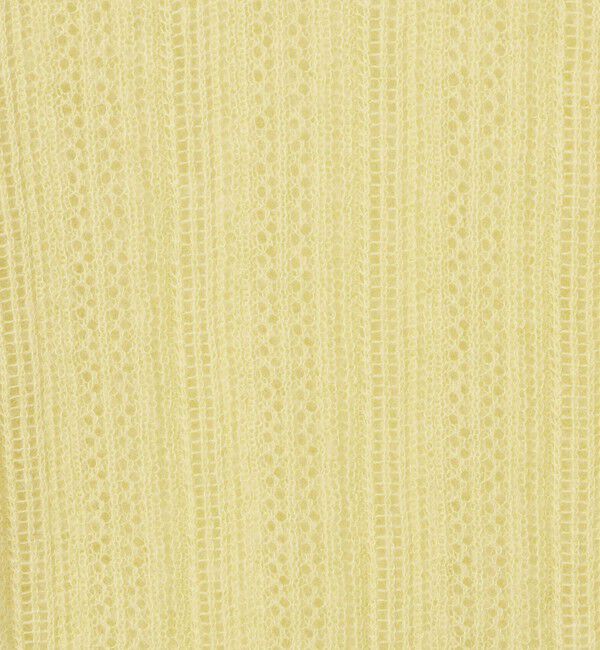 MACPHEE「レーシーアルパカブレンド ハーフスリーブプルオーバー」|ニット・セーター|