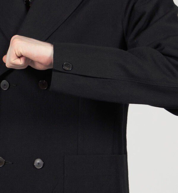 TOMORROWLAND MENS「ウールリネンコットン ダブルブレステッド 4Bジャケット」|テーラードジャケット|