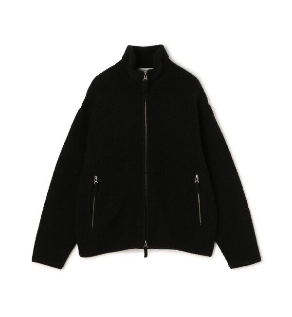 TOMORROWLAND MENS「TOMORROWLAND Tricot ウールカシミヤ パイルニット ジップアップブルゾン」|ニット・セーター|19 ブラック