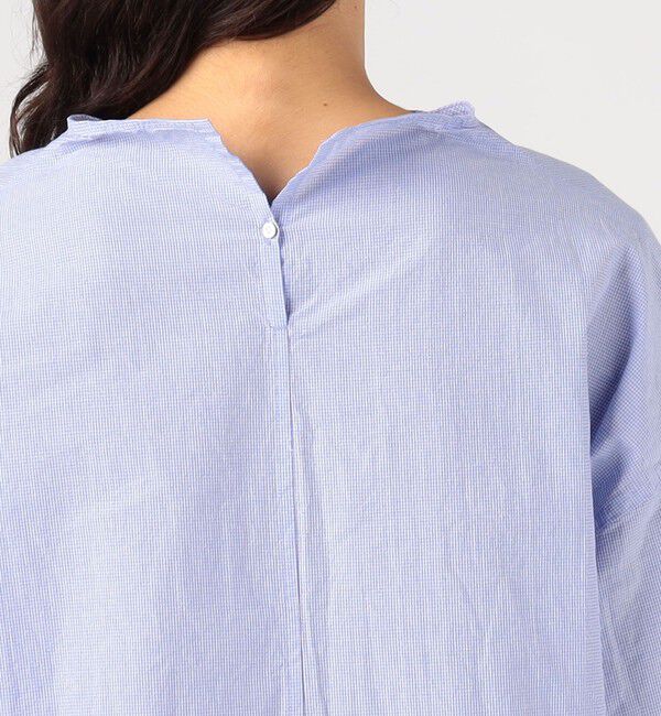 GALERIE VIE「コットン ミドルネックバックボタンシャツ」|シャツ・ブラウス|