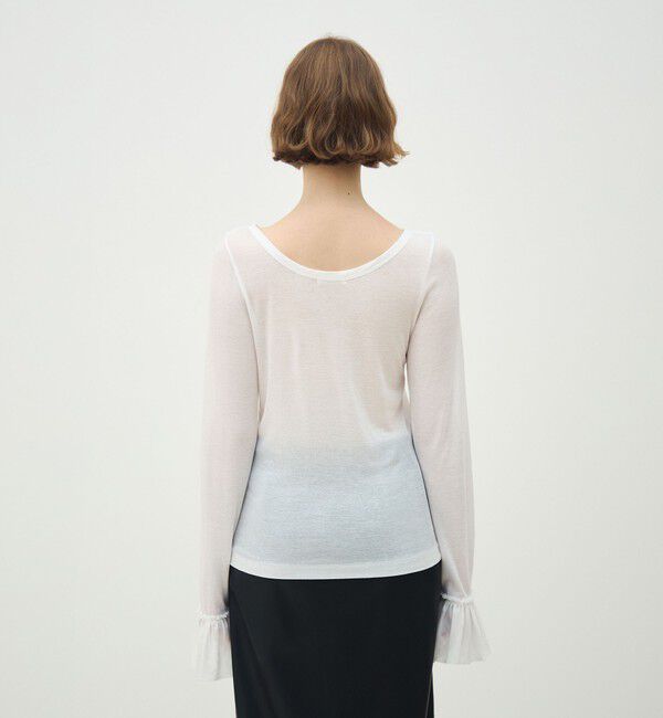 MACPHEE「シアージャージーコンビ ラウンドネックプルオーバー」|Tシャツ・カットソー|