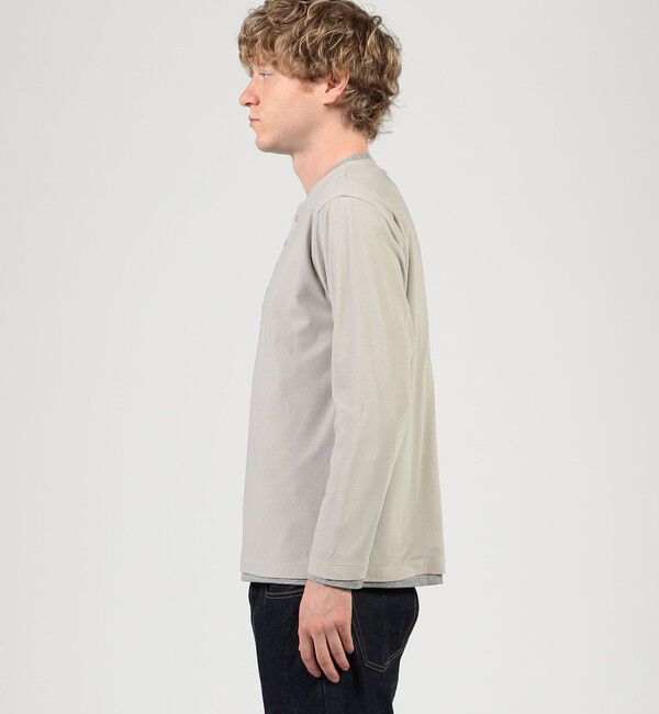 TOMORROWLAND MENS「ストレッチ天竺 レイヤードカットソー」|Tシャツ・カットソー|