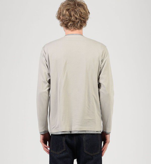 TOMORROWLAND MENS「ストレッチ天竺 レイヤードカットソー」|Tシャツ・カットソー|