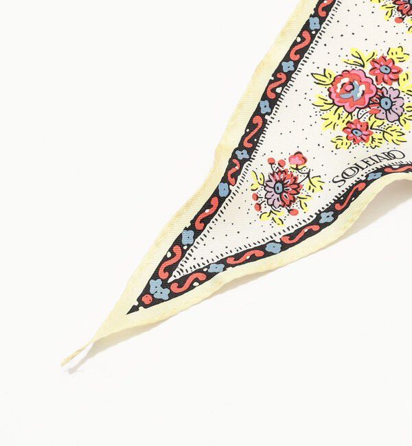SOULEIADO「SOULEIAO シルクプリント スカーフ」|バンダナ・スカーフ|
