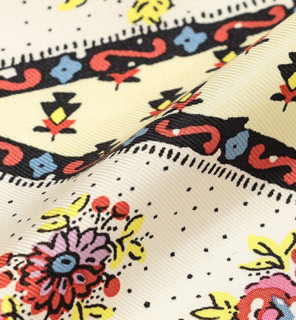 SOULEIADO「SOULEIAO シルクプリント スカーフ」|バンダナ・スカーフ|